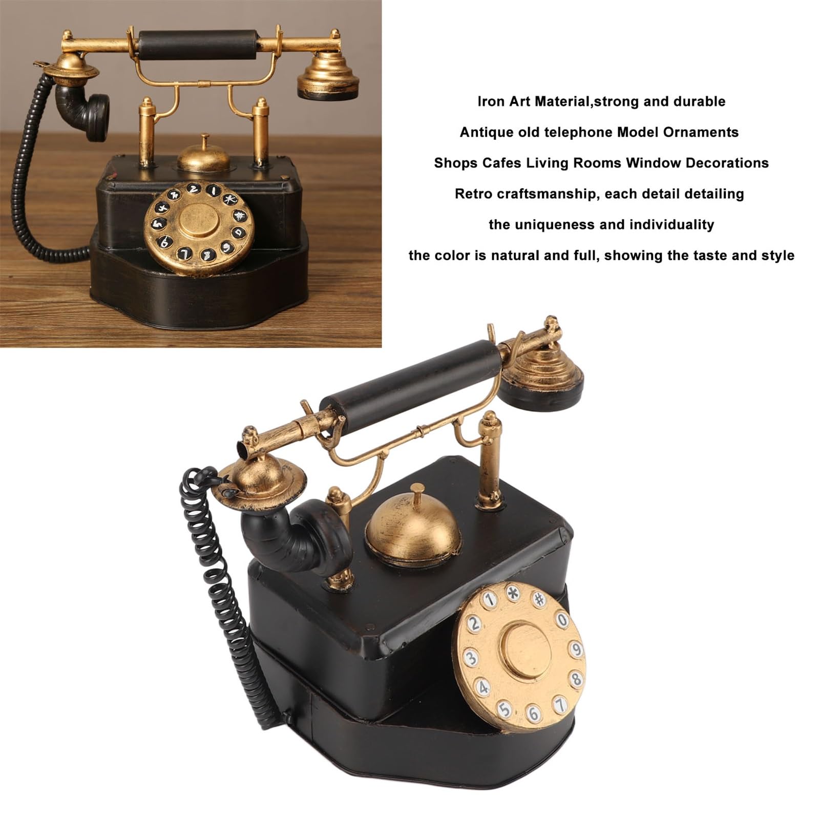 Amazon.com: Tyenaza Retro Rotary Dial Phone, Vintage Rotary